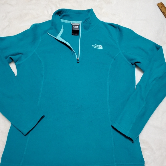 The North Face Jackets & Blazers - North Face teal quarter zip pull over